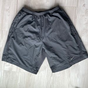 Gray lined Nike dri-fit shorts